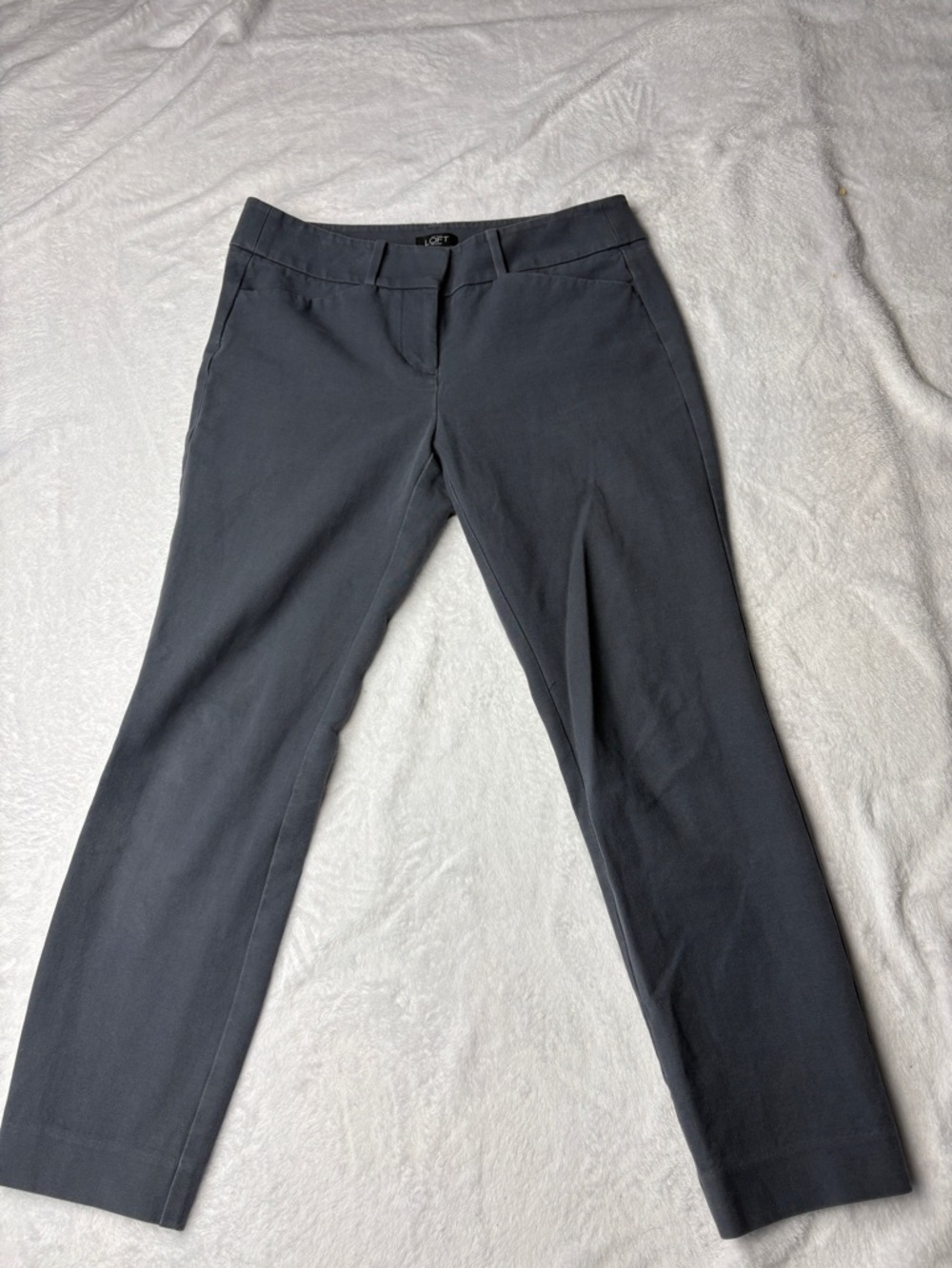 Ann Taylor LOFT Marisa Skinny Pants Women’s 4P Gray Petite Slim Dress Pants